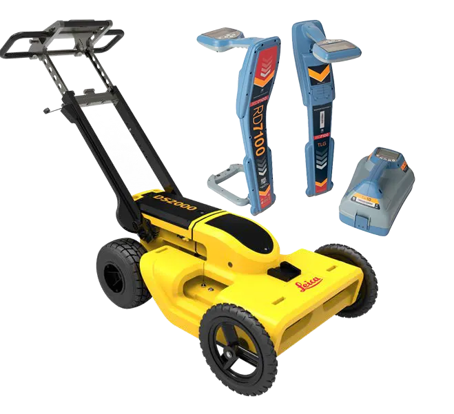 Ground penetrating radar and electronic service locating equipment